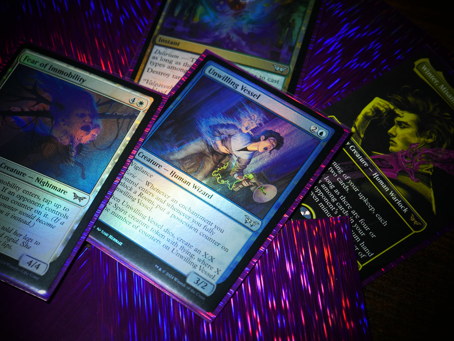Rain Holographic Card Sleeves