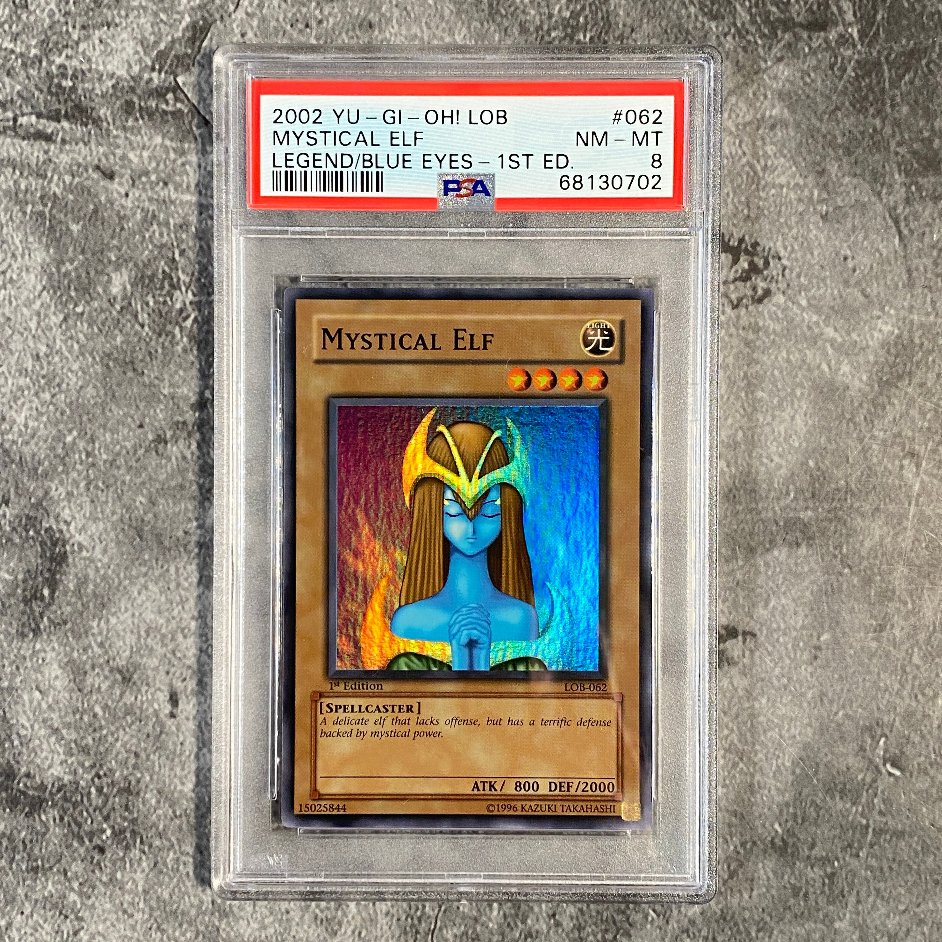 PSA 8 Mystical Elf 1st Edition LOB-062 WAVY – Strictly Sealed