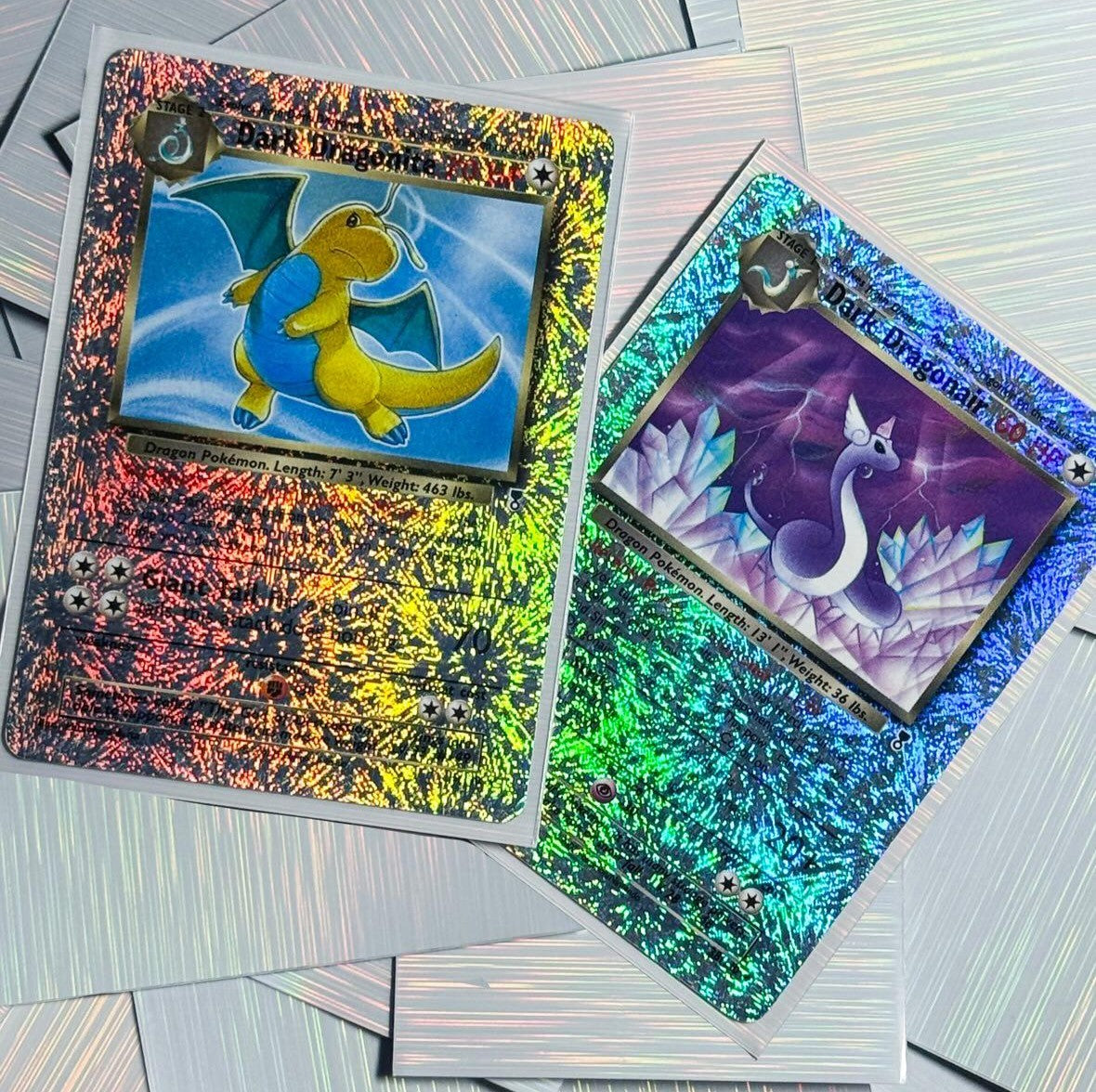 Rain Holographic Card Sleeves