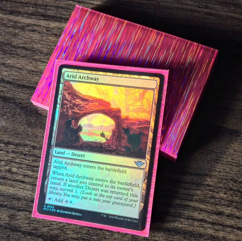 Rain Holographic Card Sleeves