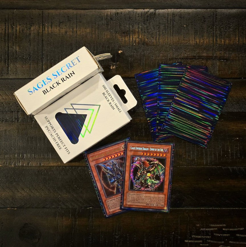 yugioh card sleeves Rain Holographic Card Sleeves – Strictly Sealed