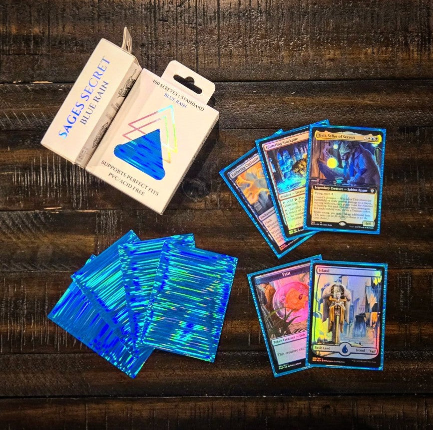 Rain Holographic Card Sleeves – Strictly Sealed