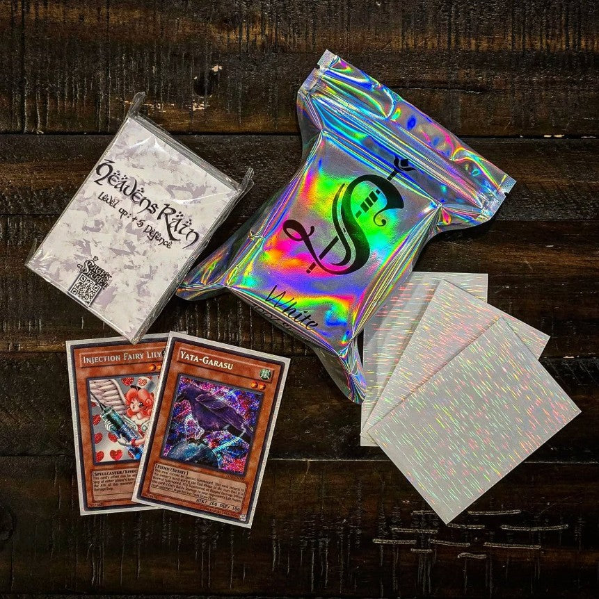 holographic card Rain Holographic Card Sleeves – Strictly Sealed