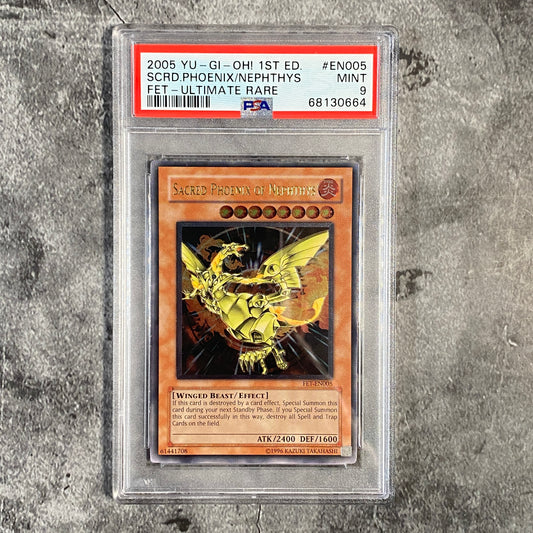 YUGIOH PSA 9 Horus the Black Flame Dragon Lv8 Ultimate Rare 1st