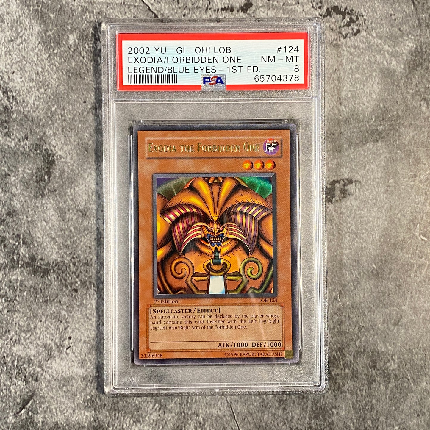 PSA 8 Exodia the Forbidden One DDS-003